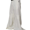 Dolce & Gabbana White Mid Waist Wide Leg Pants