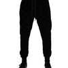 Dolce &amp; Gabbana Schwarze Jogginghose aus Baumwolle für Herren