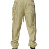 Dolce & Gabbana Yellow Nylon Cargo Chain Men Jogger Pants
