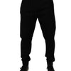Dolce & Gabbana Black Cotton Blend Jogger Sweatpants Pants