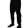 Dolce & Gabbana Black Cotton Blend Jogger Sweatpants Pants