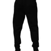 Dolce & Gabbana Black Cotton Blend Jogger Sweatpants Pants