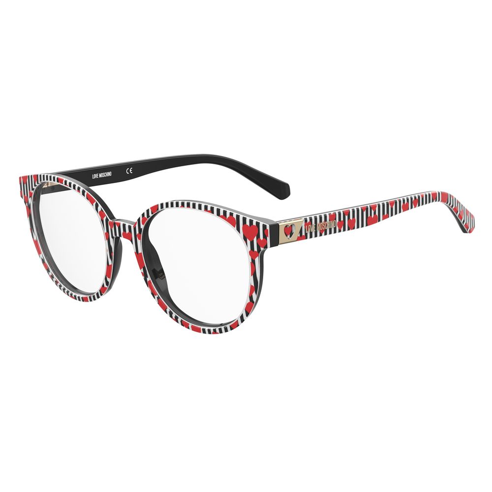 Love Moschino Brille aus schwarzem Acetat (Gestell)