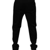 Dolce &amp; Gabbana Schwarze Herren-Enge-Hose aus Baumwolle