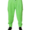 Dolce & Gabbana Neon Green Cargo Jogger Men Sweatpants Pants