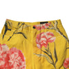 Dolce & Gabbana Yellow Floral Cargo Denim Men Bermuda Shorts