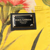 Dolce & Gabbana Yellow Floral Cargo Denim Men Bermuda Shorts