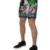 Dolce & Gabbana Multicolor Floral Polyester Men Bermuda Shorts
