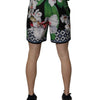 Dolce & Gabbana Multicolor Floral Polyester Men Bermuda Shorts