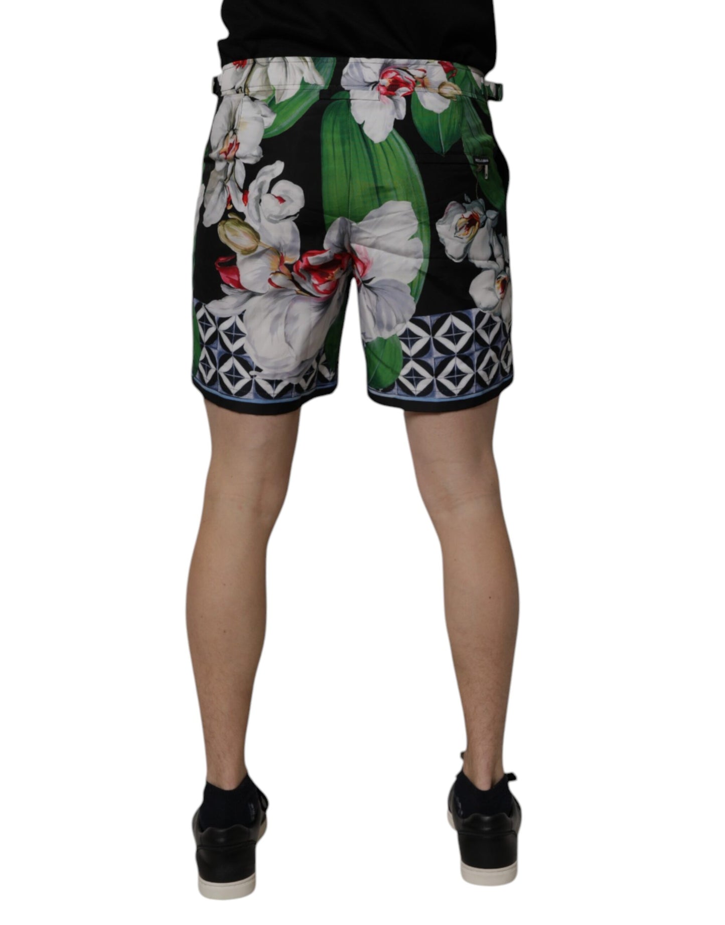 Dolce & Gabbana Multicolor Floral Polyester Men Bermuda Shorts