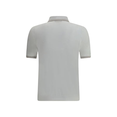 Svevo White Cotton Polo Shirt
