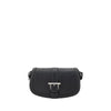 Alexander McQueen Black Calf Leather Bos Taurus Shoulder Bag