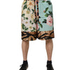 Dolce & Gabbana Multicolor Floral Print Men Bermuda Shorts