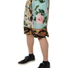 Dolce & Gabbana Multicolor Floral Print Men Bermuda Shorts