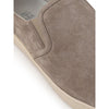 Brunello Cucinelli Beige Leather Slip-On Loafers