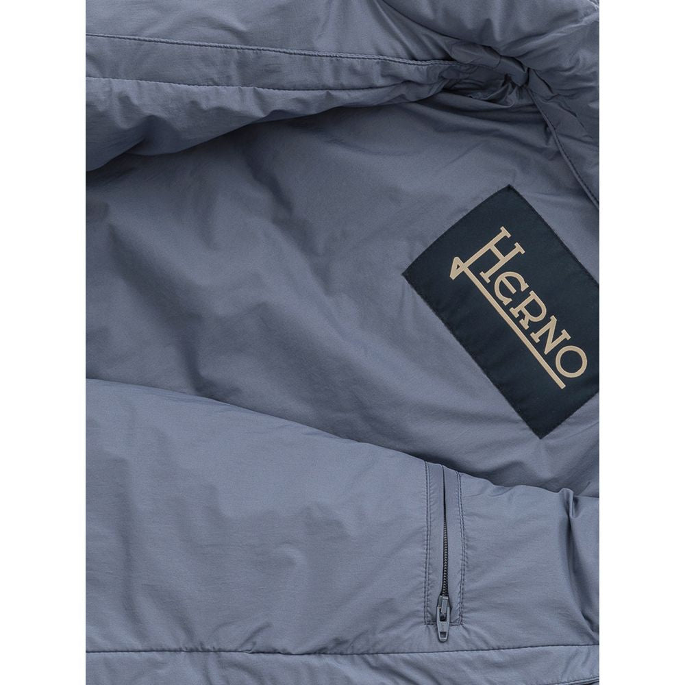 Herno Blue Polyester Coat