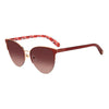 Kate Spade – Rote Sonnenbrille aus Metall