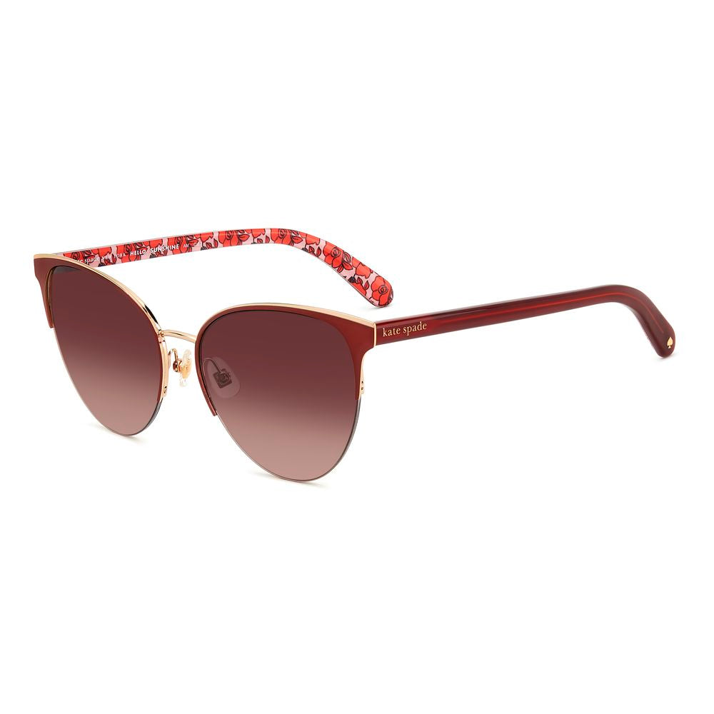 Kate Spade – Rote Sonnenbrille aus Metall