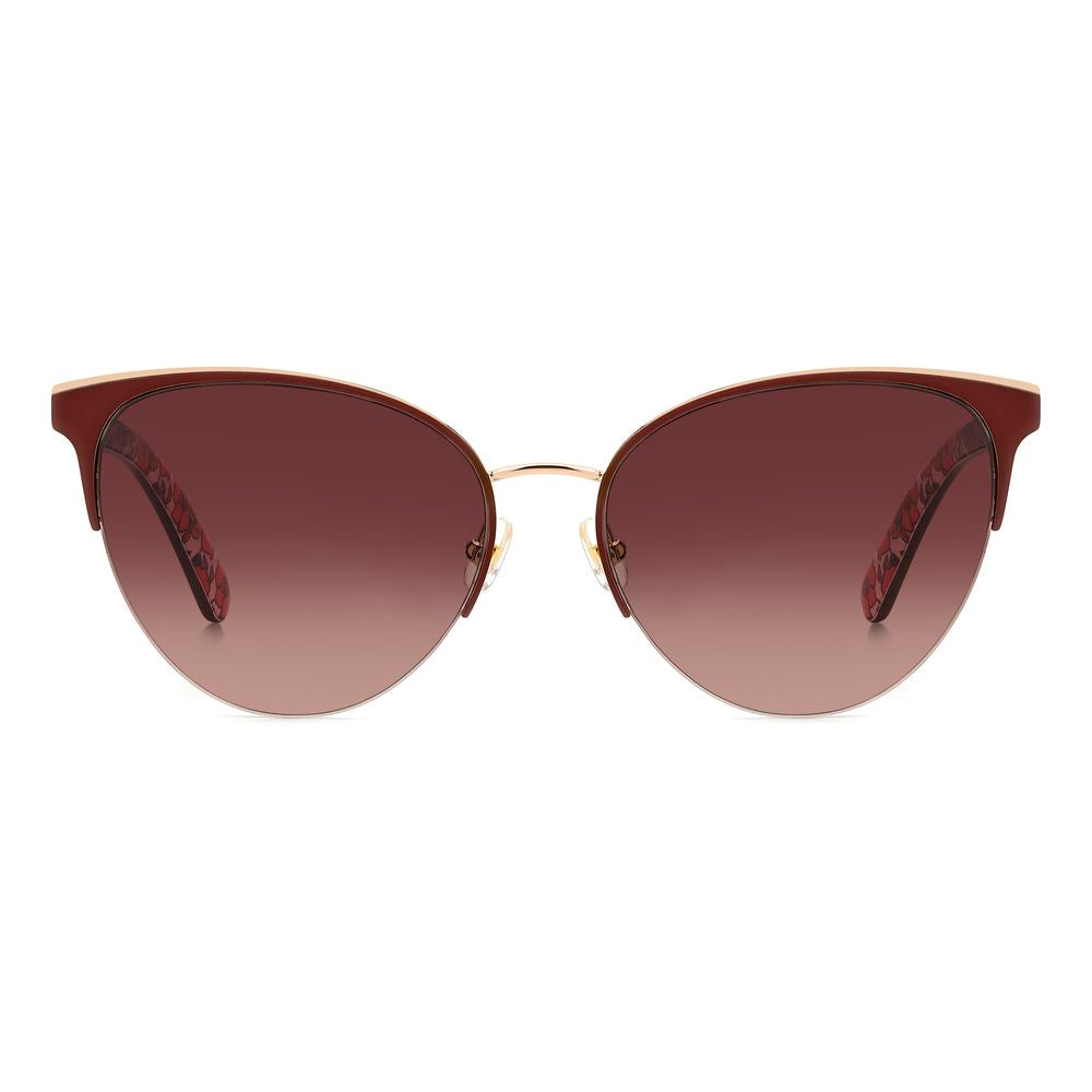 Kate Spade – Rote Sonnenbrille aus Metall