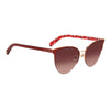 Kate Spade – Rote Sonnenbrille aus Metall