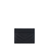 Saint Laurent Black Leather Card Holder