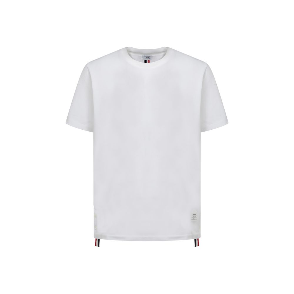 Weißes Baumwoll-T-Shirt von Thom Browne