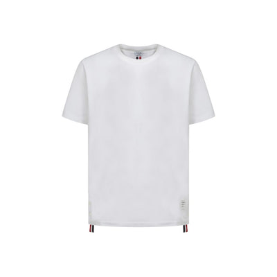 Weißes Baumwoll-T-Shirt von Thom Browne