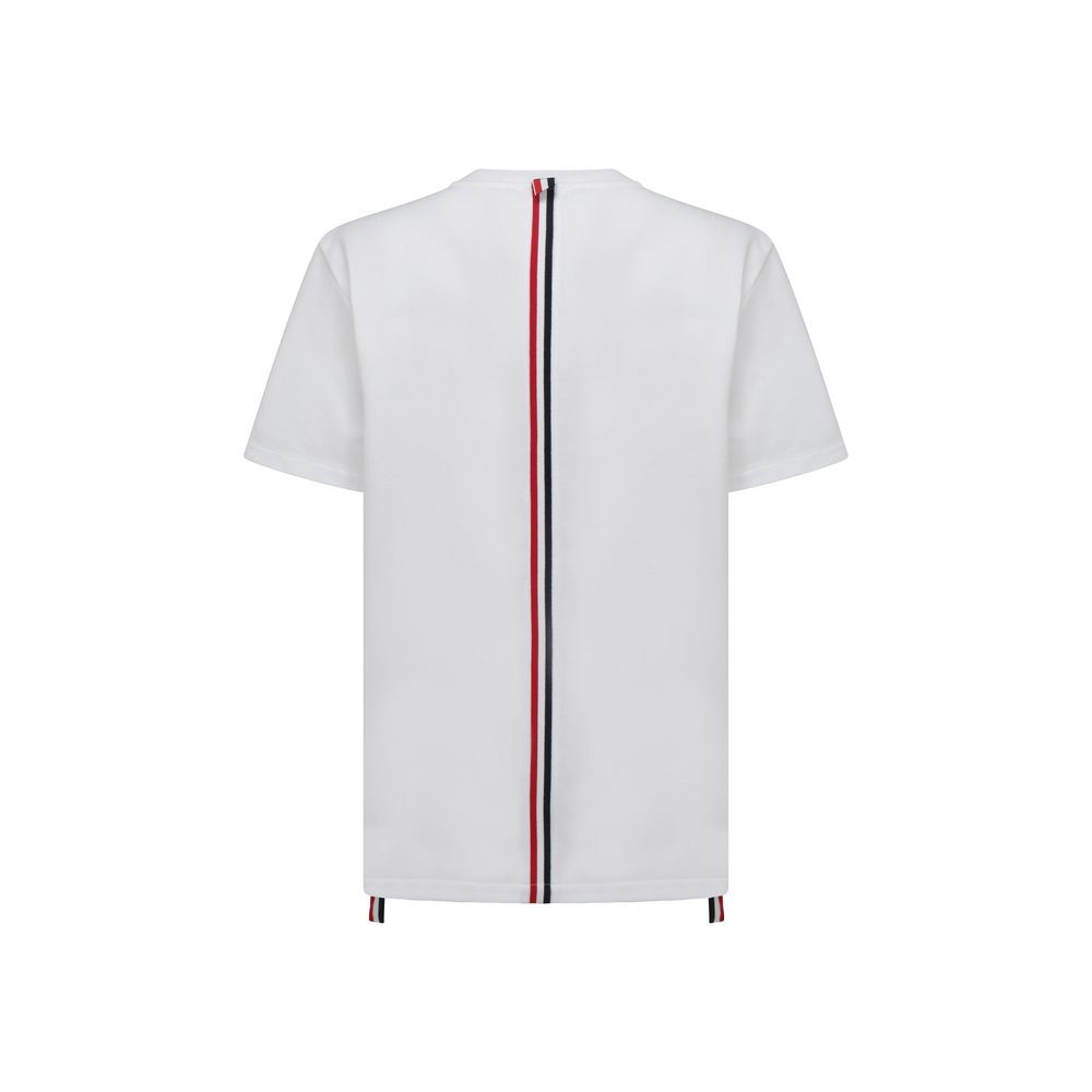 Weißes Baumwoll-T-Shirt von Thom Browne