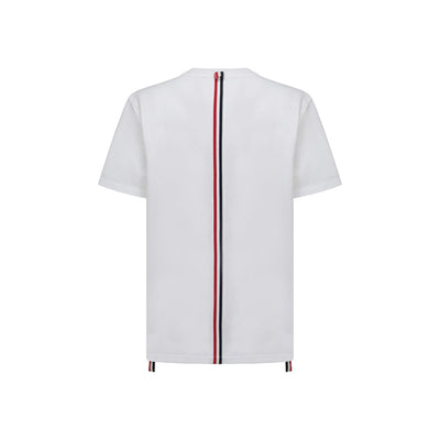 Weißes Baumwoll-T-Shirt von Thom Browne