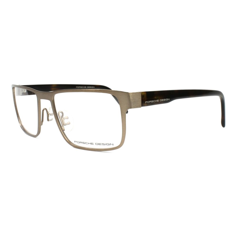 Porsche-Brille aus braunem Metall (Gestell)