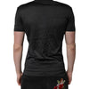 Dolce & Gabbana Dark Gray Silk V-neck Short Sleeves T-shirt