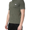 Dolce & Gabbana Army Green Logo Plaque Cotton Polo Shirt T-shirt