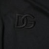 Dolce &amp; Gabbana – Schwarzes Polo-T-Shirt aus Polyester mit DG-Logo und Kragen