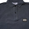 Dolce & Gabbana Dark Blue Logo Plaque Cotton Men Polo Shirt T-shirt