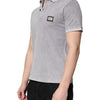 Dolce & Gabbana Gray Logo Plaque Cotton Men Polo Shirt T-shirt