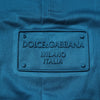 Dolce & Gabbana Blue Logo Cotton Men Polo Shirt T-shirt