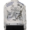 Dolce & Gabbana Light Blue Graffiti Button Down Denim Jacket