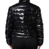 Dolce & Gabbana Black Logo Plaque Full Zip Puffer Jacket