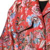 Dolce & Gabbana Red Floral Jacquard Button Down Coat Jacket