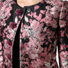 Dolce & Gabbana Pink Black Floral Brocade Trenchcoat Jacket