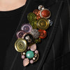 Dolce & Gabbana Multicolor Patchwork Embellished Coat Jacket