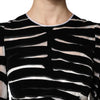 Dolce & Gabbana Black White Zebra A-line Sheath Mini Dress