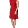 Dolce & Gabbana Red Wool Sleeveless Knee Length A-line Dress