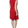 Dolce & Gabbana Red Wool Sleeveless Knee Length A-line Dress