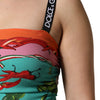 Dolce & Gabbana Multicolor Printed Silk Sleeveless Midi Dress