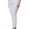 Dolce & Gabbana White Cotton Mid Waist Skinny Denim Jeans
