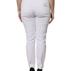 Dolce & Gabbana White Cotton Mid Waist Skinny Denim Jeans