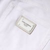 Dolce & Gabbana White Cotton Mid Waist Skinny Denim Jeans