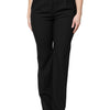 Dolce & Gabbana Black Wool High Waist Boot Cut Dress Pants