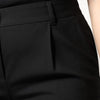 Dolce & Gabbana Black Wool High Waist Boot Cut Dress Pants